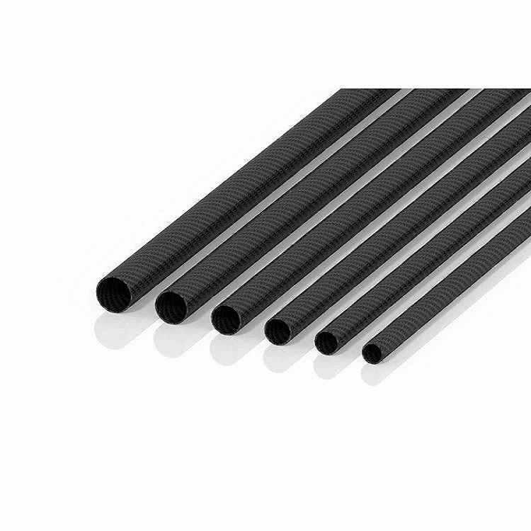 Matná obdĺžniková trubica z uhlíkových vlákien
